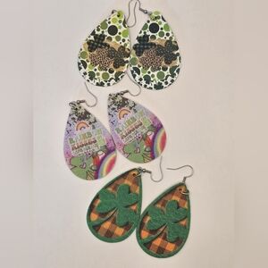 Set of Three St. Patrick's Day Earrings
